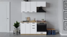 Кухонный гарнитур «Лорас» длиной 160 см со шкафом НБ