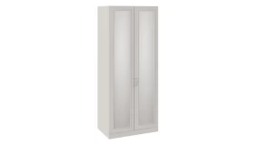 Шкаф для одежды с 2 зеркальными дверями с опорой «Сабрина» (Кашемир)